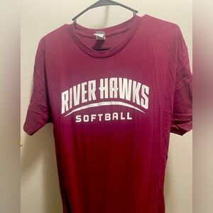 Maroon Susquehanna University Softball Shirt